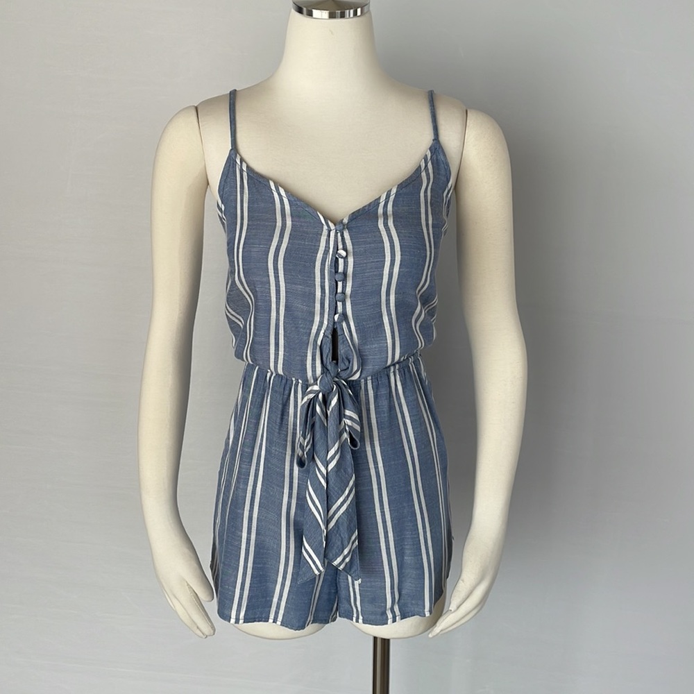 Abercrombie Romper Size Small Blue/White Stripe - Picture 2 of 10